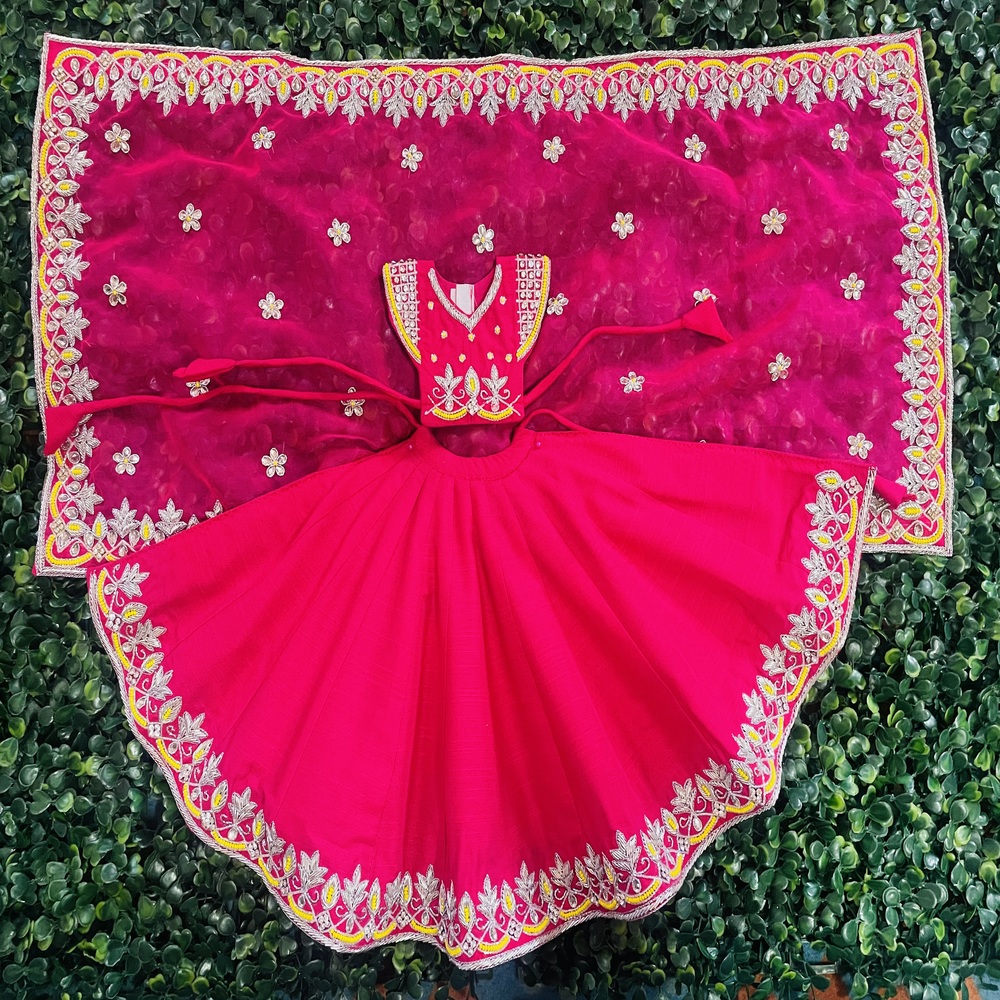 Magenta Color Lehenga dress for mata rani